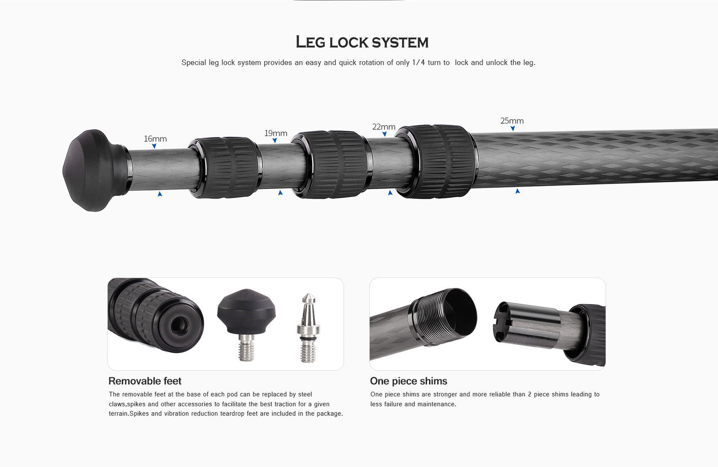 
                  
                    Leofoto LS-254C Professional Light Weight Carbon Fiber Tripod Kit
                  
                