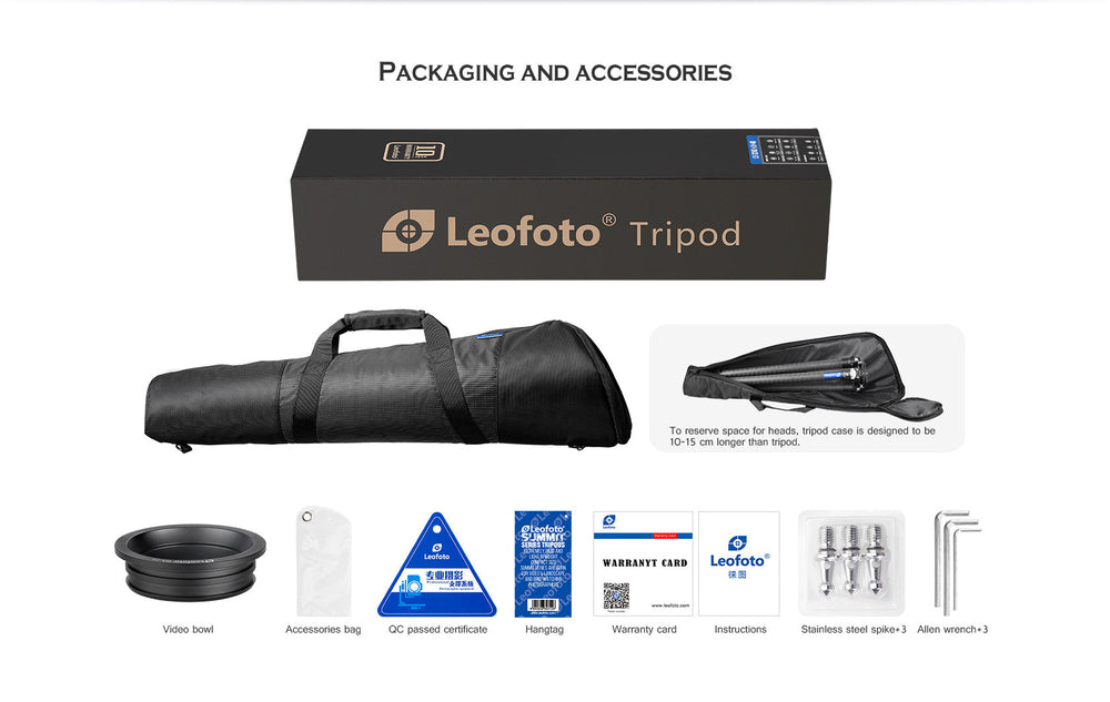 
                  
                    Leofoto LM-323C Tripod with 75mm Video Bowl+Platform and Bag
                  
                