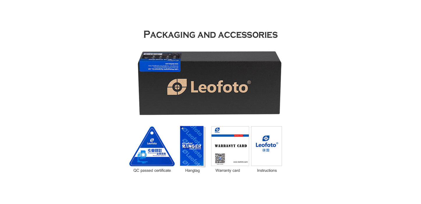 
                  
                    Leofoto BV-10 / BV-10M 60mm Fluid Video Head Kit with QR Plate + Left / Right Hand Handle
                  
                