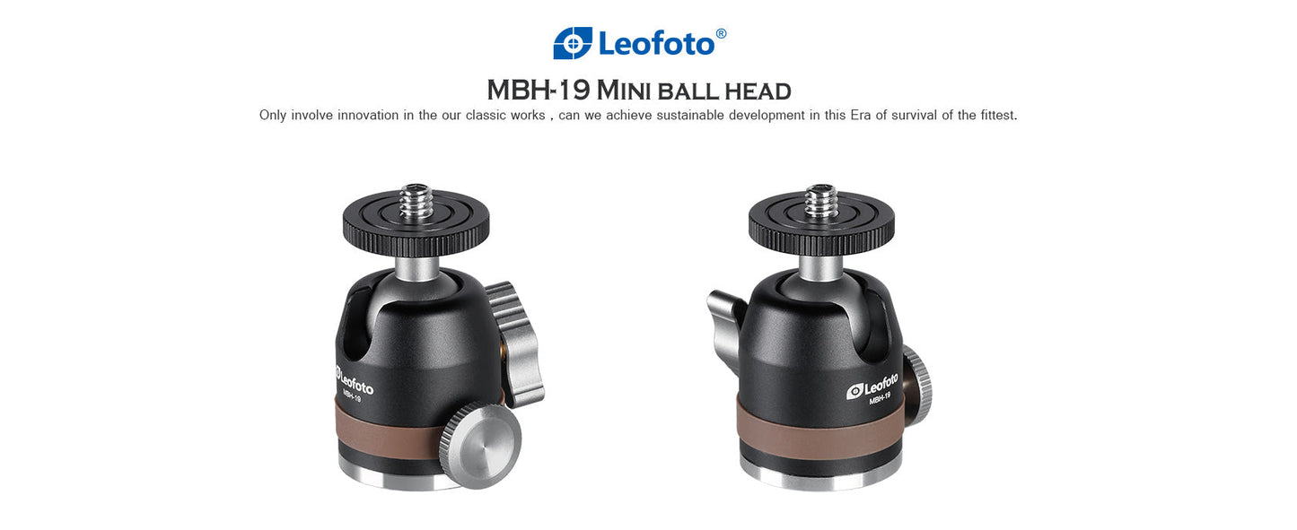 
                  
                    Leofoto MBH-19 Micro / Mini Ball Head, 84g/ 0.18lb
                  
                