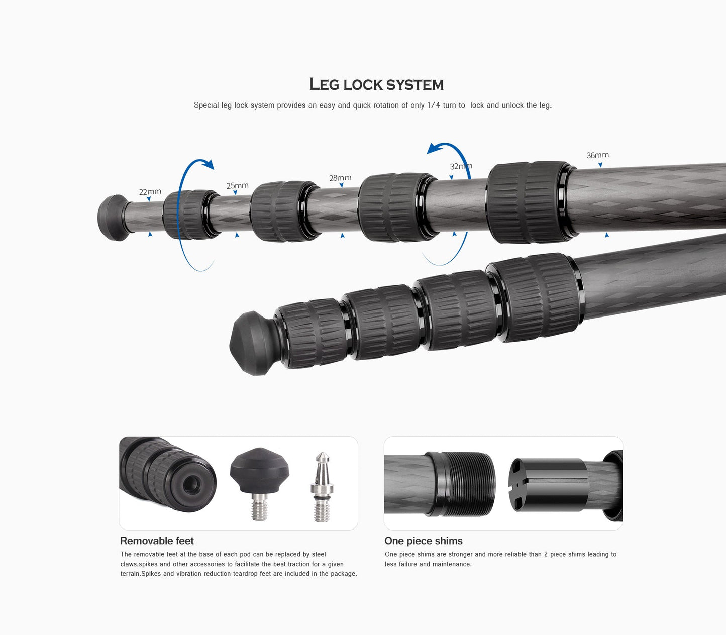 
                  
                    Leofoto LS-365C Camo Professional Light Weight Carbon Fiber Tripod Kit
                  
                