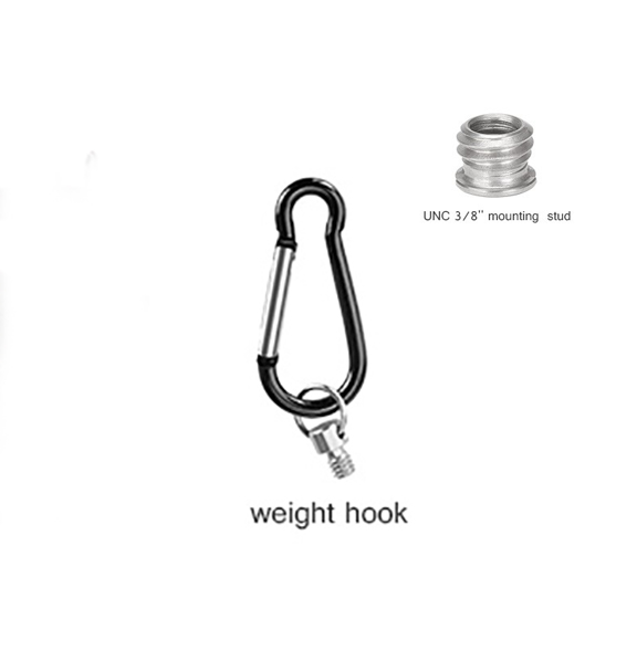 
                  
                    Leofoto Carabiner with 1/4" Weight Hook Optional with Mounting Stud
                  
                