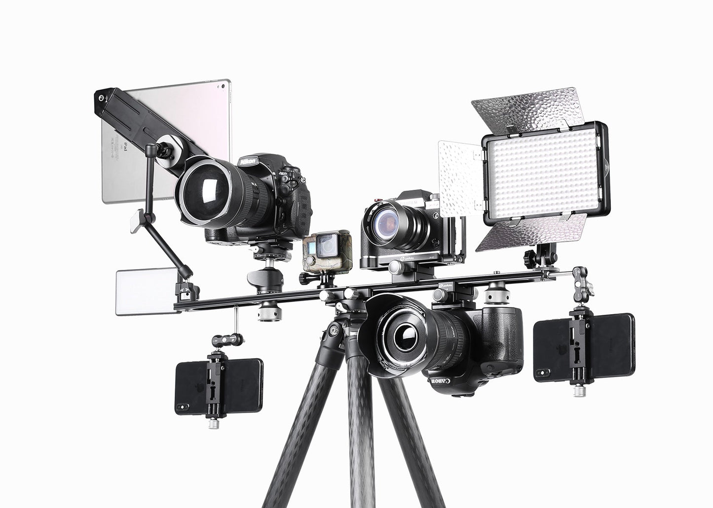 
                  
                    Leofoto NP-600 Kit 600mm Double Platform / Two Cameras Mounted side-by-side
                  
                