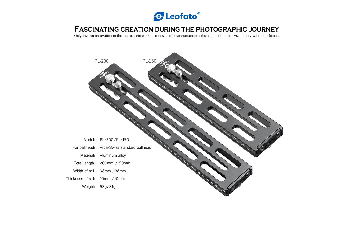 
                  
                    Leofoto PL-150 (150mm) / PL-200 (200mm) Long Lens Support Plate for ARCA Compatible
                  
                