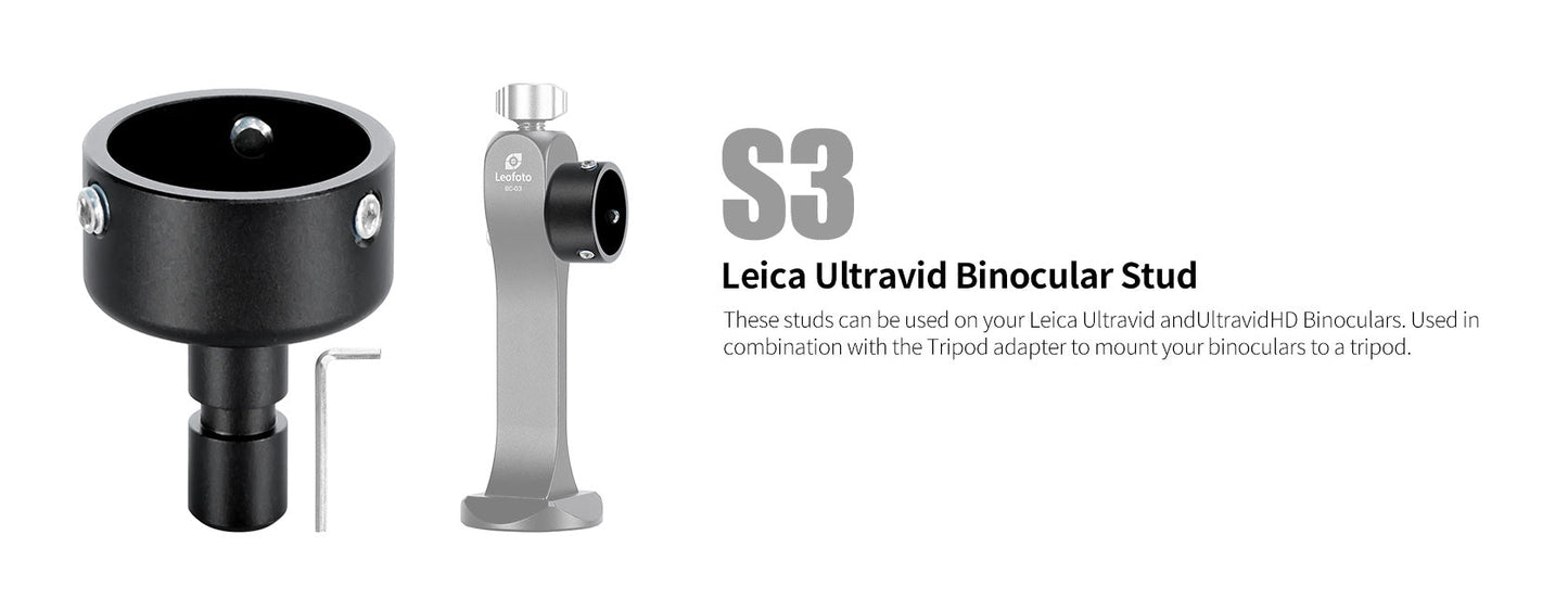 
                  
                    Leofoto S1/ S2/ S3/ S4 Stud for BC-03 Binoculars Adapter Leica Zeiss Swarovski
                  
                