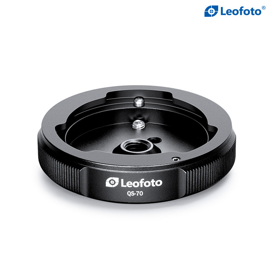 
                  
                    Leofoto QS-70M: x1 QS-70 Receiver Base and 2 x Q70 Connecting Plates, Ballhead Quick-Link System 3/8"
                  
                