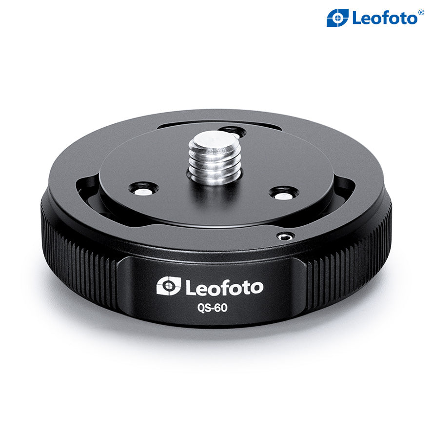 
                  
                    Leofoto QS-60M: x1 QS-60 Receiver Base and x2 Q60 Connecting Plates, Ballhead Quick-Link System 3/8"
                  
                