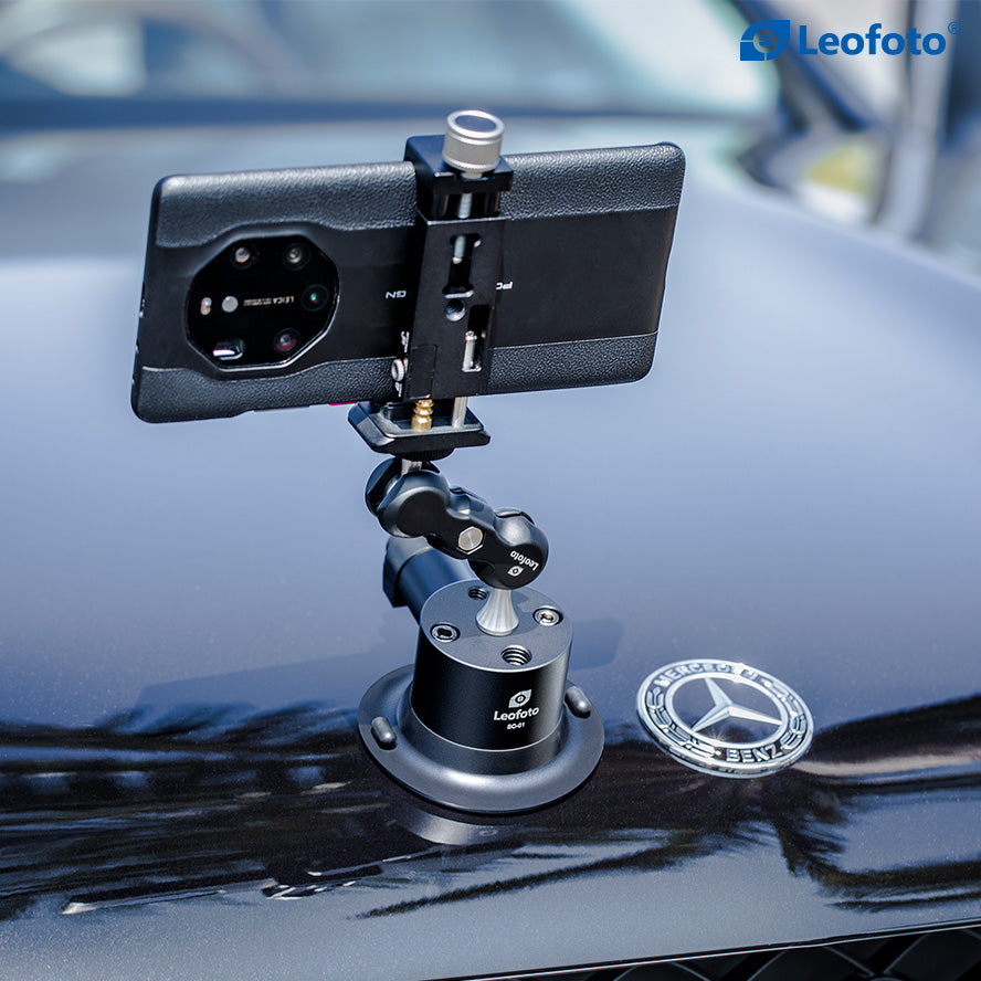 
                  
                    Leofoto SC-01 72mm Suction Cup Mounting Base | 1/4" Screw with 1/4"& 3/8" Threaded Holes | Max Load: 55lb (25kg)
                  
                