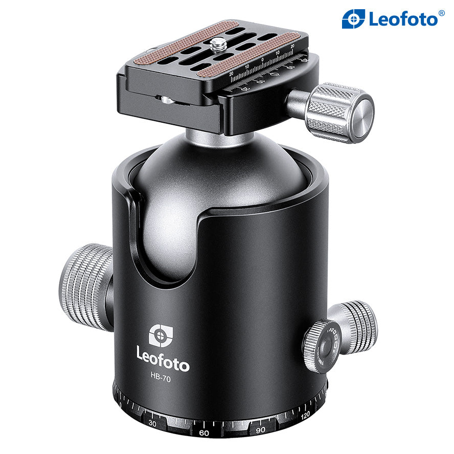 
                  
                    Leofoto HB-70 70mm Pro Heavy-Duty Ball Head with Quick Release Plate & Case | Max Load 88lb
                  
                