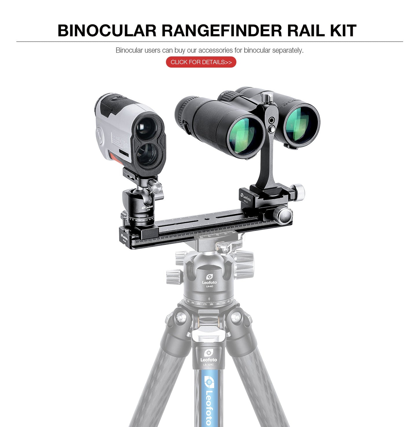 
                  
                    Leofoto FDM-02 Binocular Rangefinder Rail Kit | Length: 200mm
                  
                