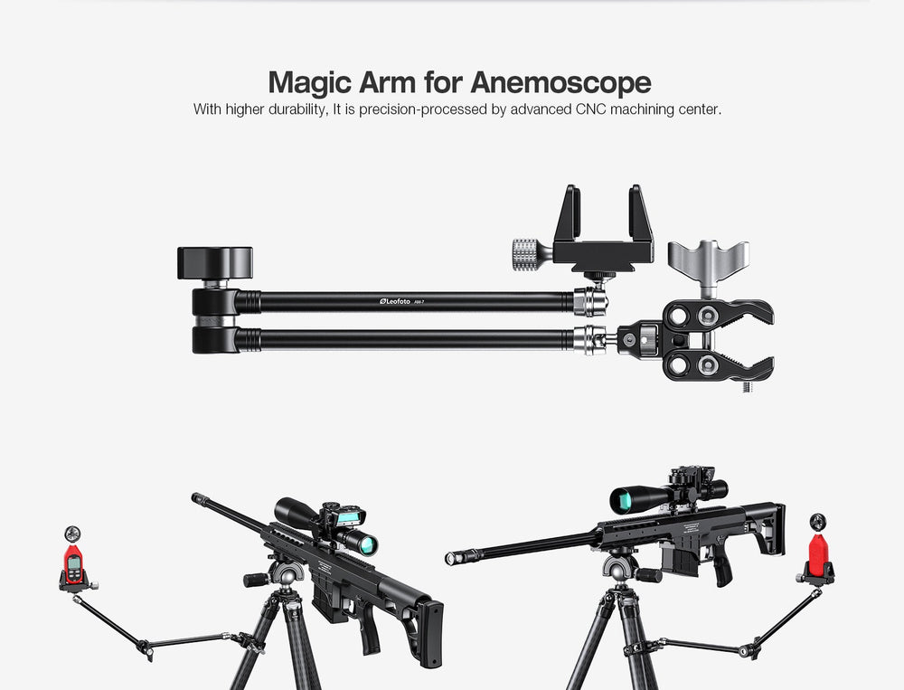 
                  
                    Leofoto AM-7 Magic Arm + MC-60 Clamp + GMC-01 Clamp Set for Kestrel Weather Meter
                  
                