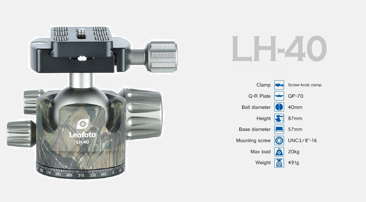 
                  
                    Leofoto LS-365C Camo Professional Light Weight Carbon Fiber Tripod Kit
                  
                