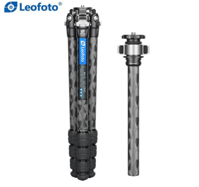 Leofoto LQ-284C Premium Carbon Fiber Tripod with Quick Swap Center Column+Apex Platform and Tripod Bag