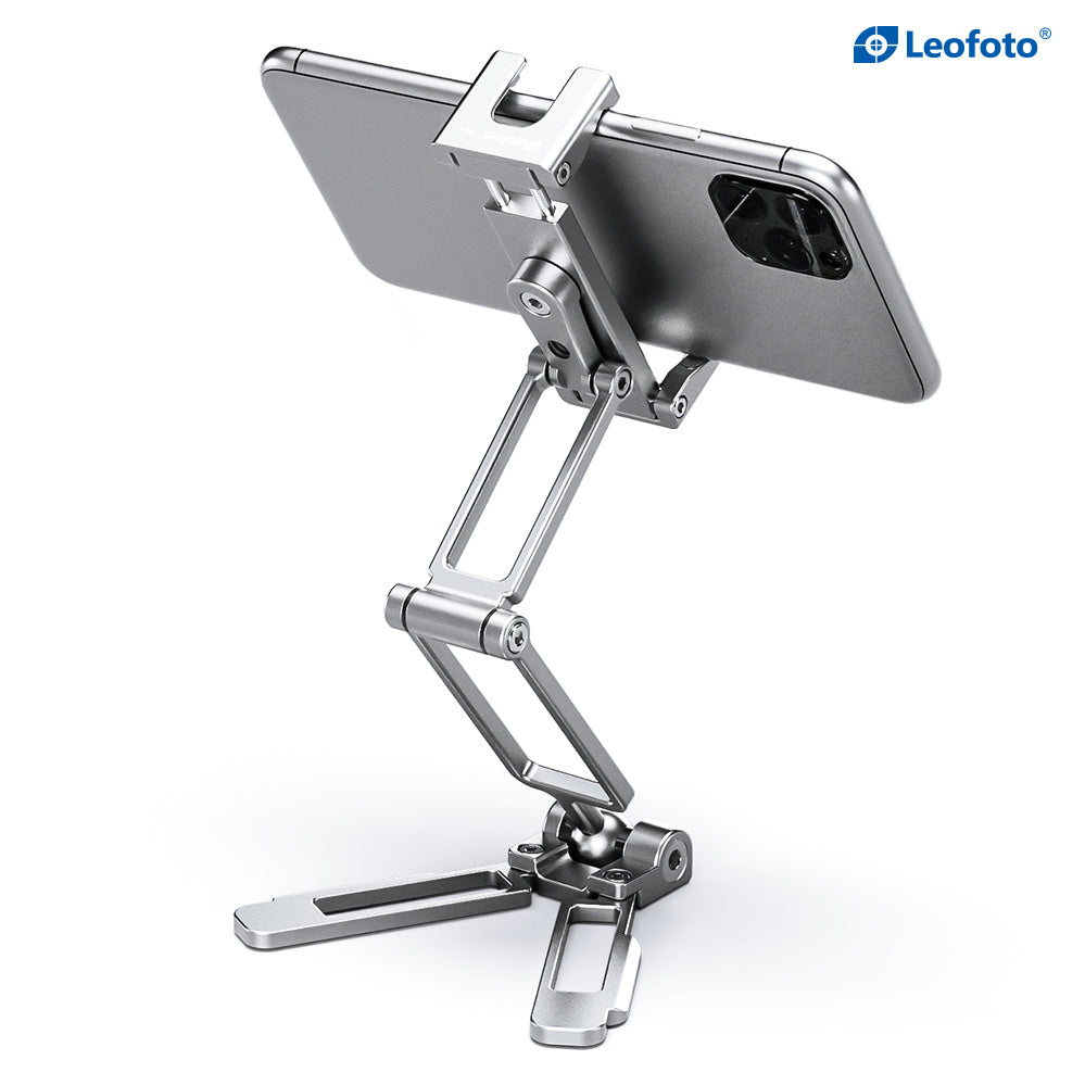 
                  
                    Leofoto PS-4 Multi-functional Foldable Cellphone Stand with Arca-Compatible Dovetail and Cold Shoe Mount
                  
                